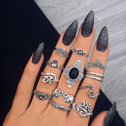 Unique Premium Set of 8 to 12 Rings Jula Jewelry