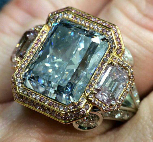 Blue glass spark ring Jula Jewelry