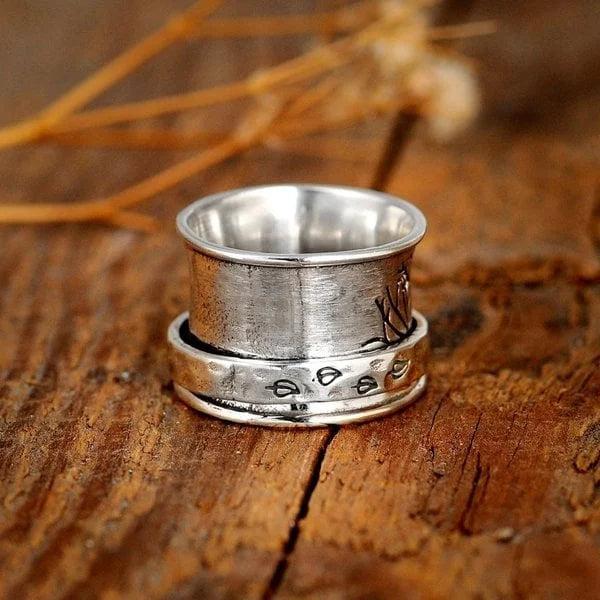 Tree of Life Spinner Mindfulness Ring Jula Jewelry