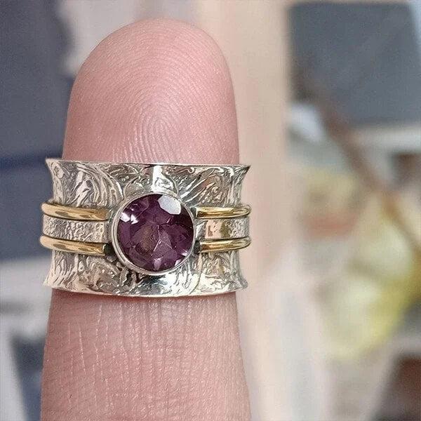 Bohemian Crystal Mindfulness Ring Jula Jewelry
