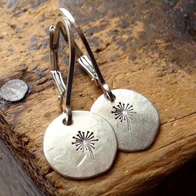 Silver Dandelion Studs Jula Jewelry