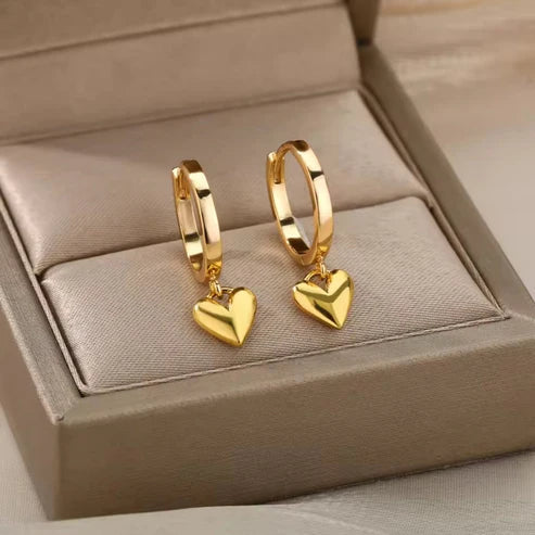 Golden Hearts Studs Jula Jewelry