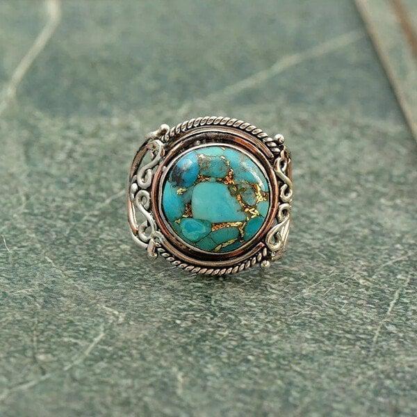 Bohemian Turquoise Ring Jula Jewelry