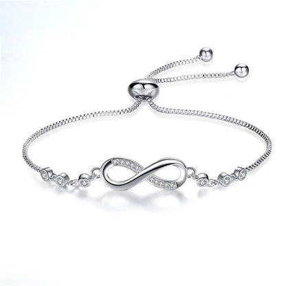 Adjustable Endless Bracelet in Silver Jula Jewelry