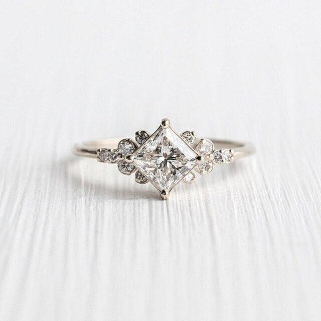 Luxurious ring with cubic zirconia crafted from gold and silver Jula Jewelry
