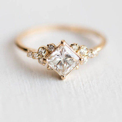 Luxurious ring with cubic zirconia crafted from gold and silver Jula Jewelry