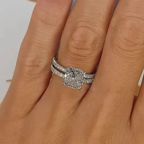 Bridal Cushion 2PC Ring Collection Jula Jewelry