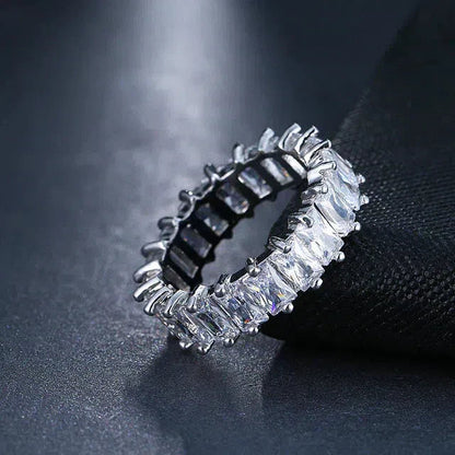 Luxurious Zirconia Band in Gold and Silver Jula Jewelry