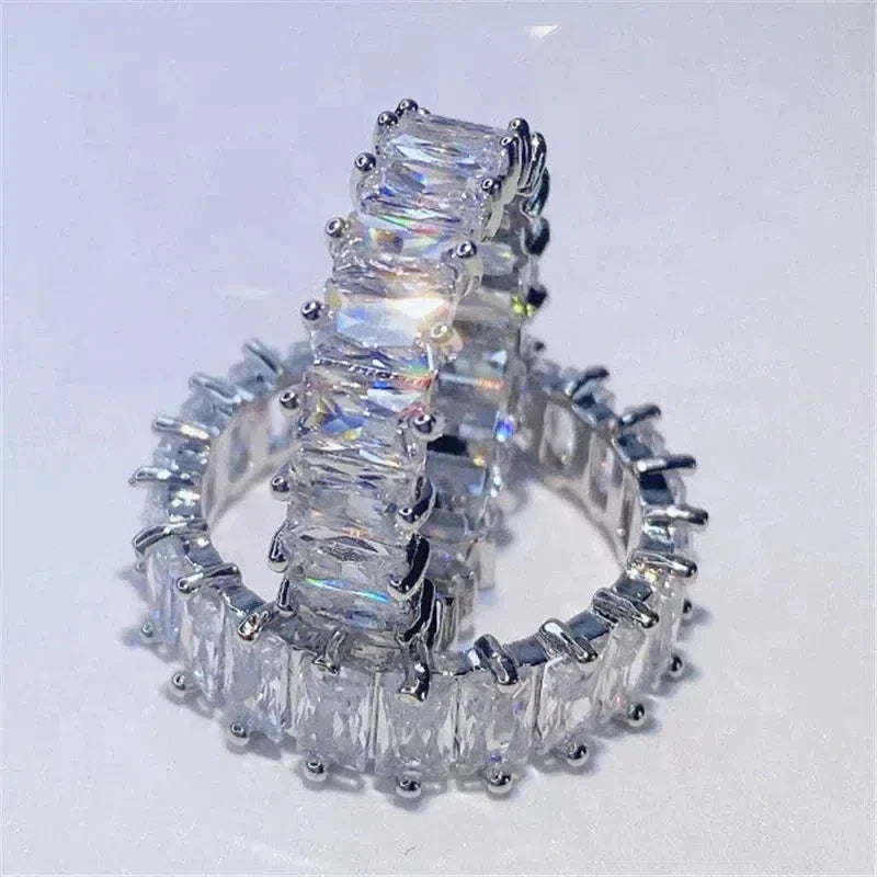 Luxurious Zirconia Band in Gold and Silver Jula Jewelry