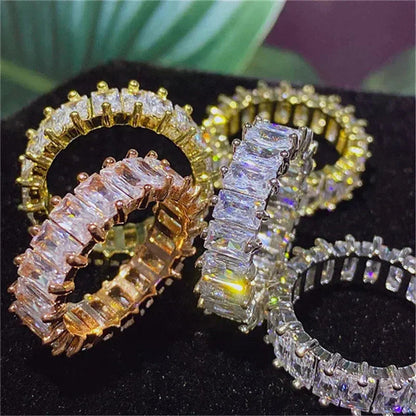 Luxurious Zirconia Band in Gold and Silver Jula Jewelry