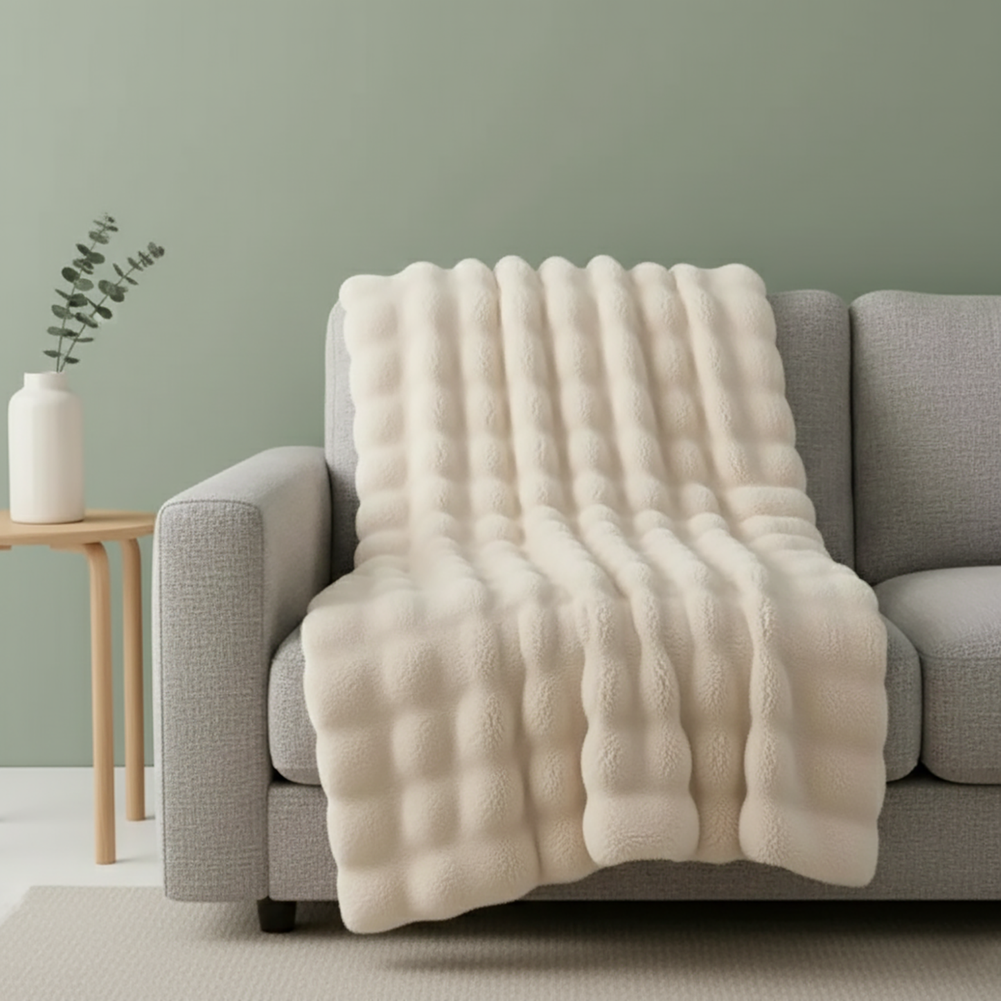Bubble Sofa Blanket Soft Texture for Cozy Daily Comfort SleepingPillow