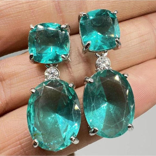 Boho Earrings with Turquoise Gemstone in Sterling Silver Jula Jewelry