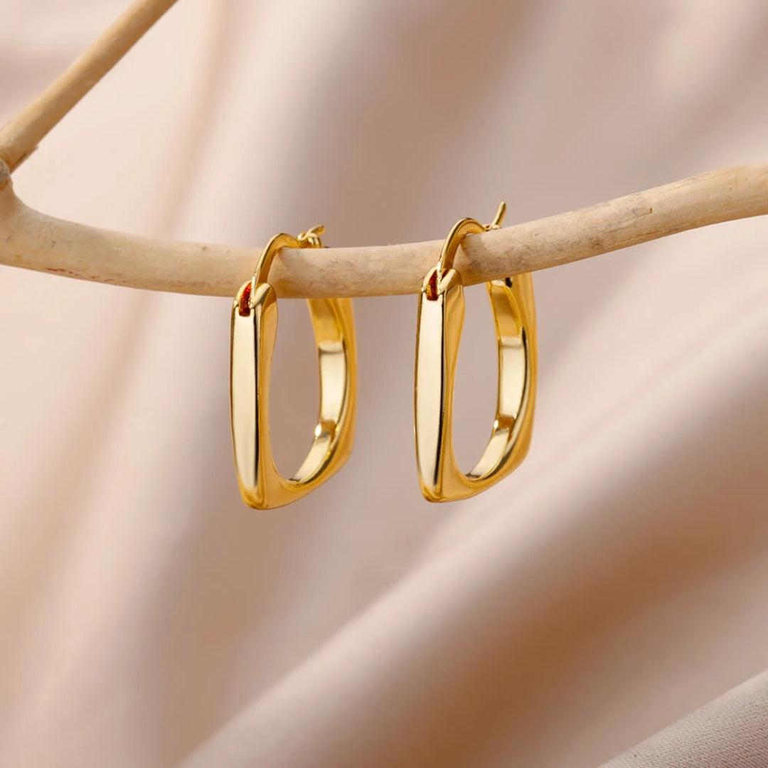 Exquisite Golden Earrings Jula Jewelry