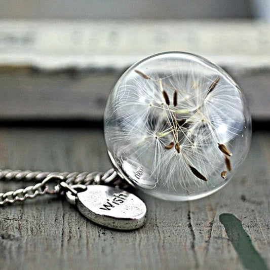 Vintage Dandelion Dream Necklace Jula Jewelry