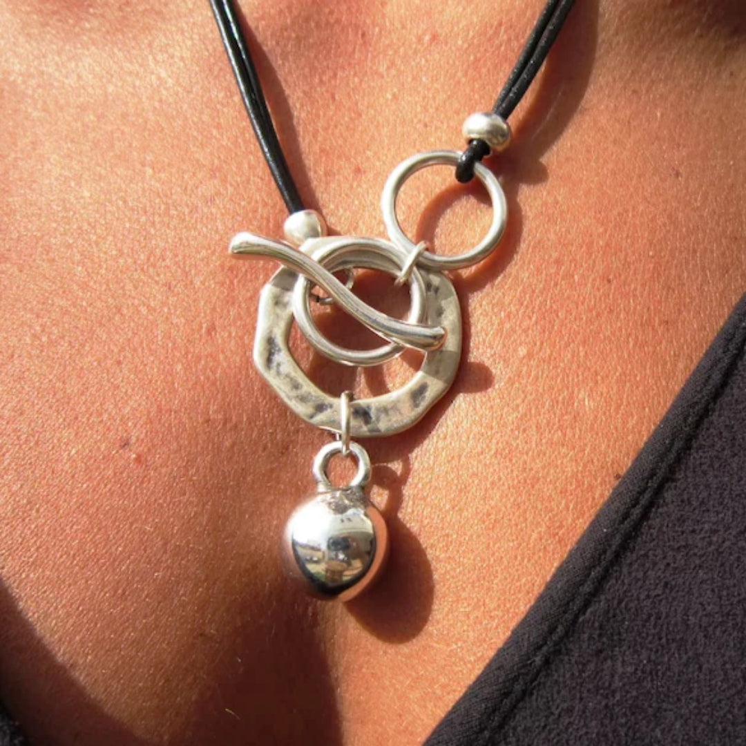 Vintage Silver Pendant Necklace Jula Jewelry