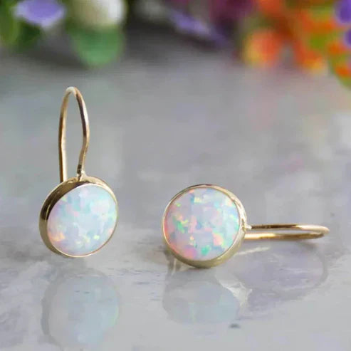 Antique Opal Radiance Earrings Jula Jewelry