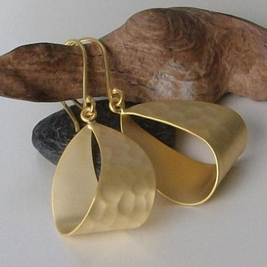 Gold-plated retro earrings Jula Jewelry