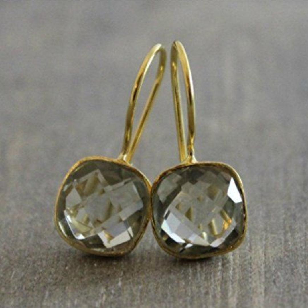 Vintage Gold and Green Earrings Jula Jewelry