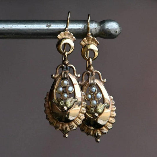 Gold-Plated Vintage Bug Earrings Jula Jewelry