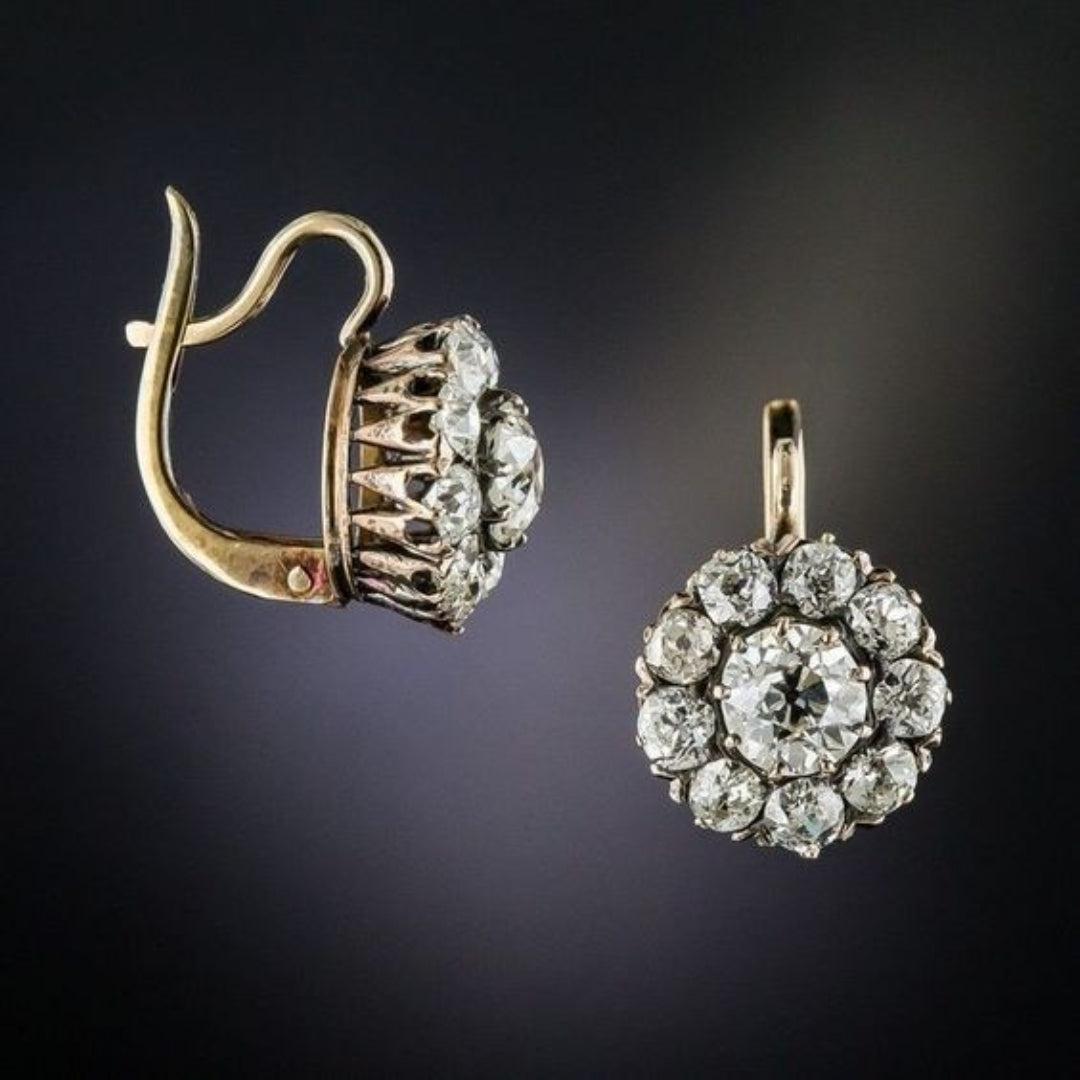 Vintage Edelstein Earrings in Golden Jula Jewelry