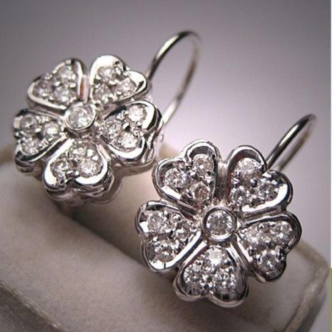 Vintage Radiant Daisy Earrings Jula Jewelry