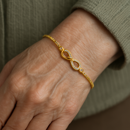 Elegant Silver Eternity Bracelet Jula Jewelry