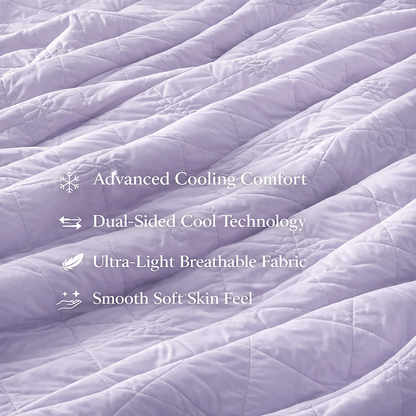 Cooling Blanket Lightweight and Breathable for Summer Nights SleepingPillow