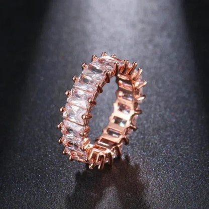 Luxurious Zirconia Band in Gold and Silver Jula Jewelry