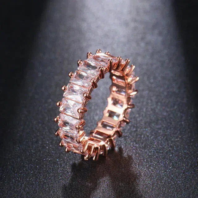 Luxurious Zirconia Band in Gold and Silver Jula Jewelry