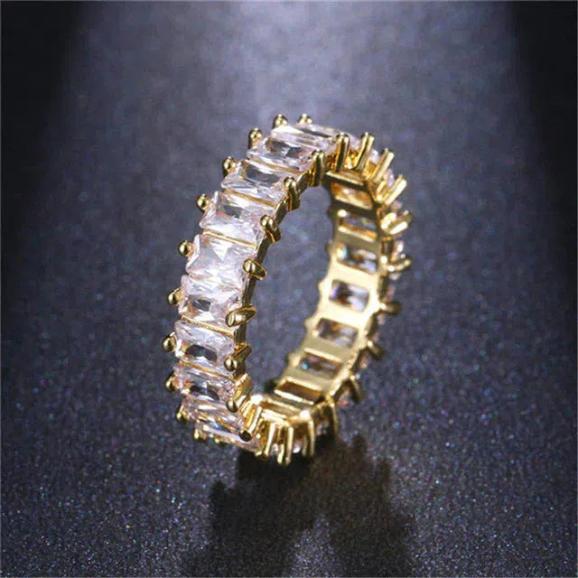 Luxurious Zirconia Band in Gold and Silver Jula Jewelry