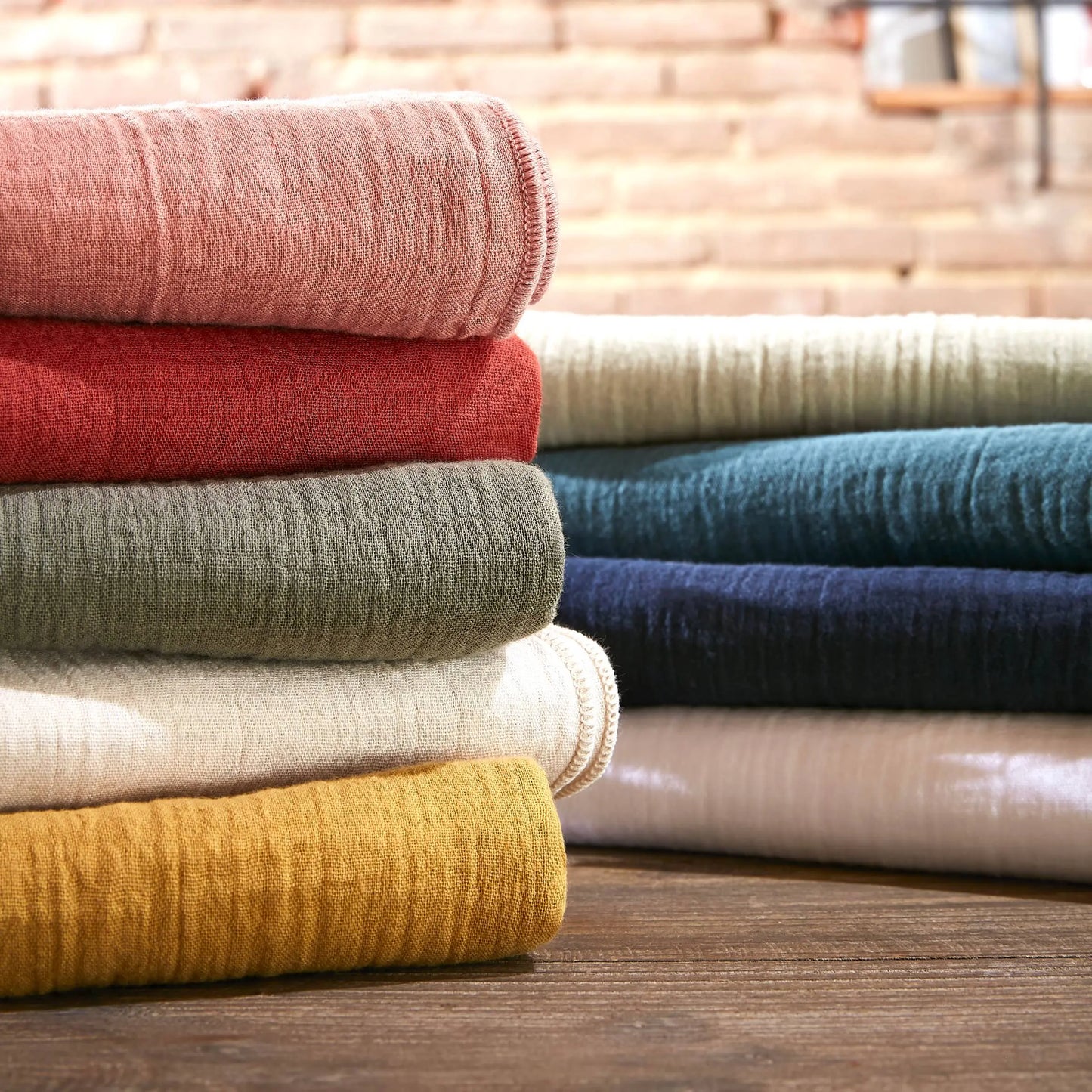 Duvet Cover Terracotta Muslin for Cozy Bedroom Decor SleepingPillow
