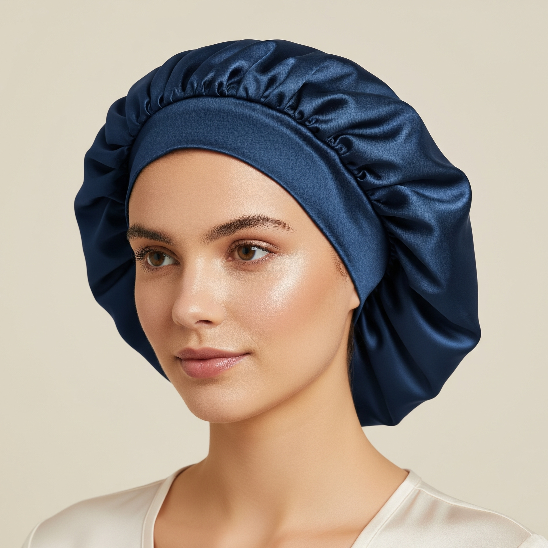 Silk Hair Cap Soft Comfortable for Hair Care and Sleep SleepingPillow