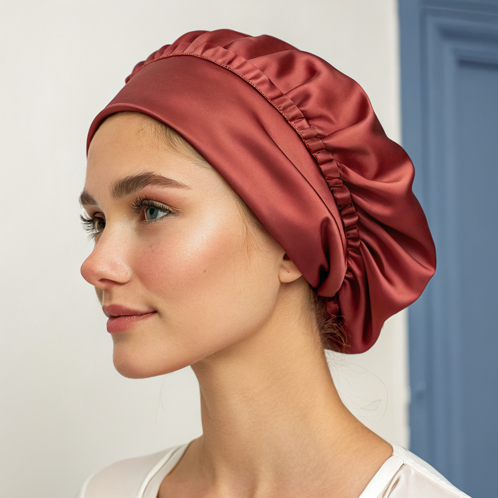 Silk Sleep Cap for Hair Protection Overnight SleepingPillow
