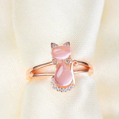 Rose Gold Cat Ring Jula Jewelry