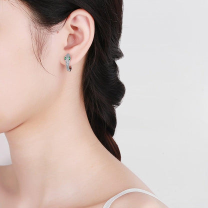 925 Sterling Silver Serpent Earrings Jula Jewelry