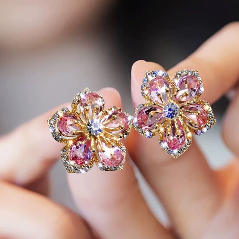 Multicolored Zirconia Earrings in Silver Jula Jewelry