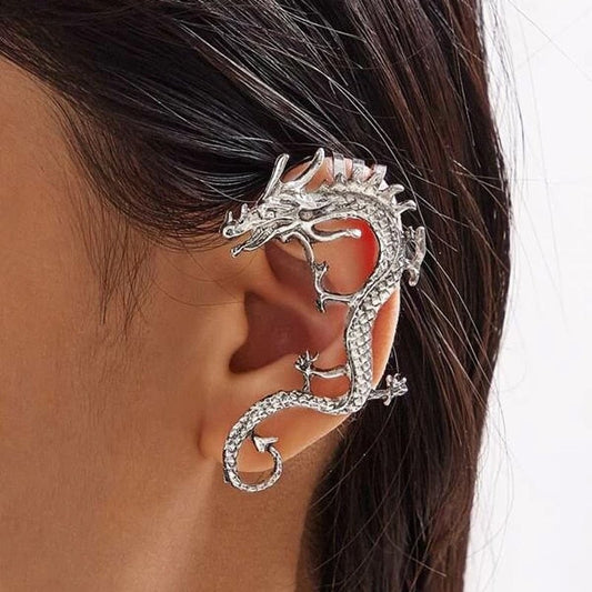 Silver Dragon Ear Accessories Jula Jewelry
