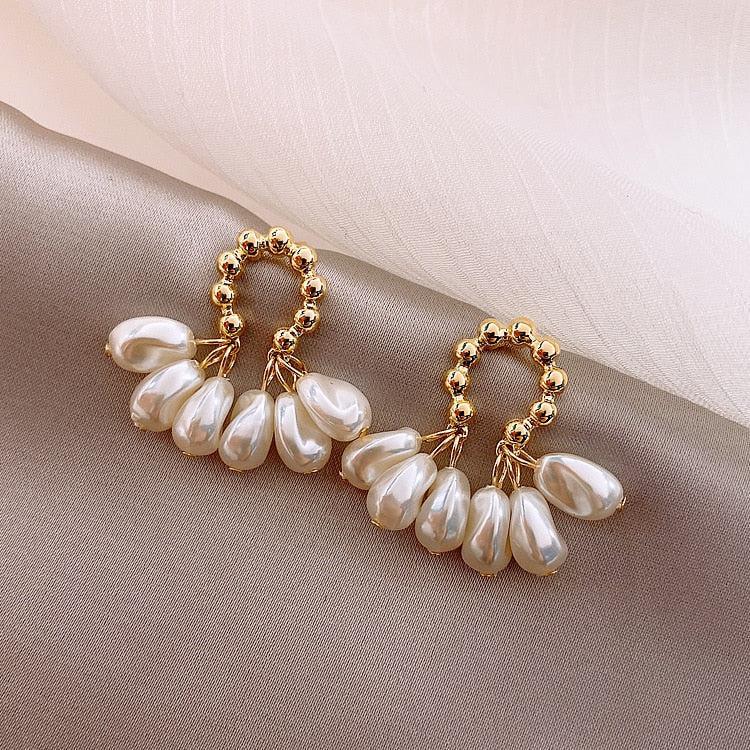 Baroque Pearl Ear Studs. Jula Jewelry