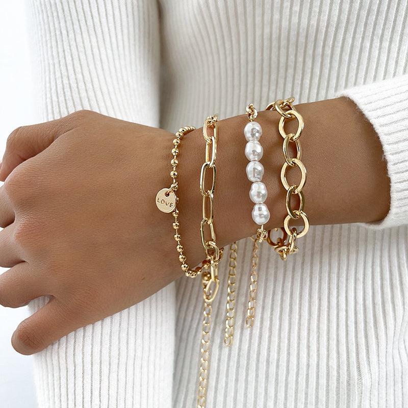 Golden Pearl Bracelets Jula Jewelry