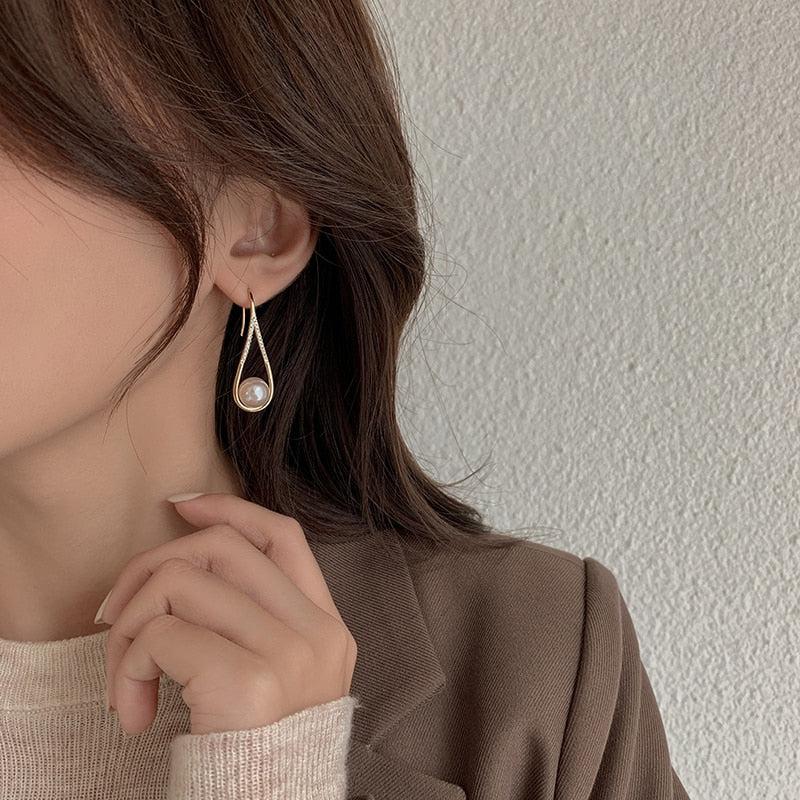 Rose Gold Pearl Studs Jula Jewelry