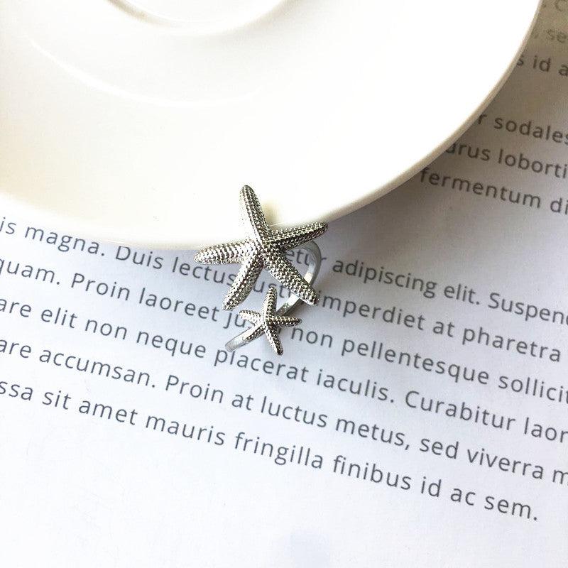 Adjustable Starfish Band in Silver and Gold Jula Jewelry