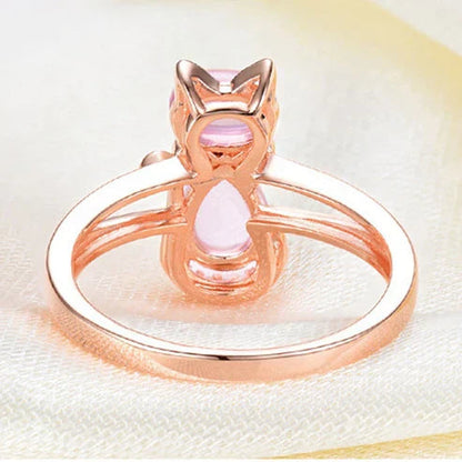 Rose Gold Cat Ring Jula Jewelry