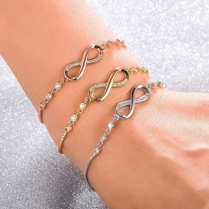 Adjustable Endless Bracelet in Silver Jula Jewelry
