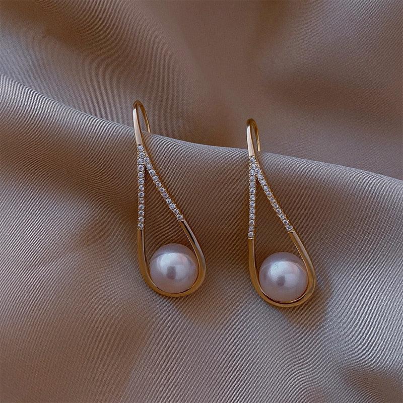 Rose Gold Pearl Studs Jula Jewelry