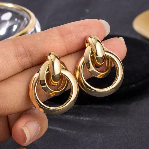 Certainly! Here's a slightly edited version:

**Exquisite Gold Earrings** Jula Jewelry