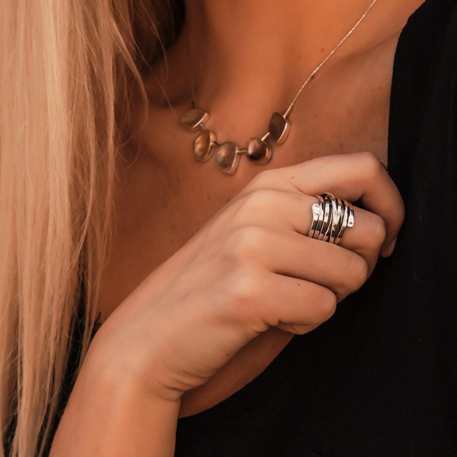 Silver Multi-Band Wrapped Ring Jula Jewelry