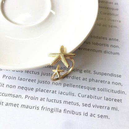 Adjustable Starfish Band in Silver and Gold Jula Jewelry