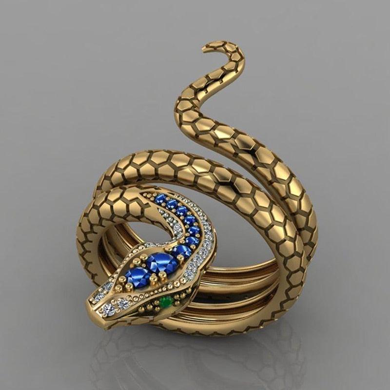 Golden Snake Ring Jula Jewelry