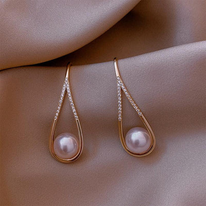 Rose Gold Pearl Studs Jula Jewelry