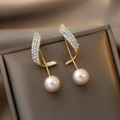 Gold Pearl Earrings Jula Jewelry